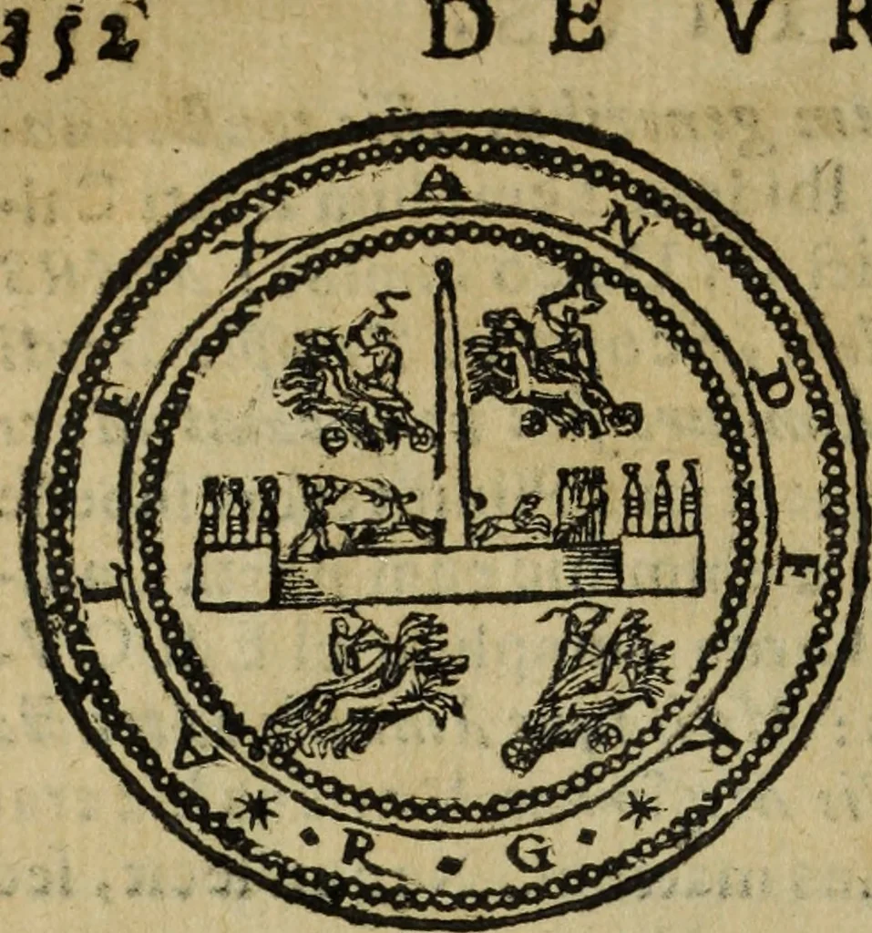 An illustration from Roma vetus ac recens, vtriusque aedificiis ad eruditam cognitionem expositis, 1665, leaf 373