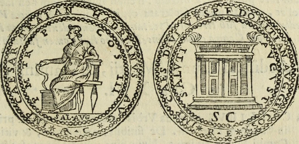 An illustration from Roma vetus ac recens, vtriusque aedificiis ad eruditam cognitionem expositis, 1665, leaf 392