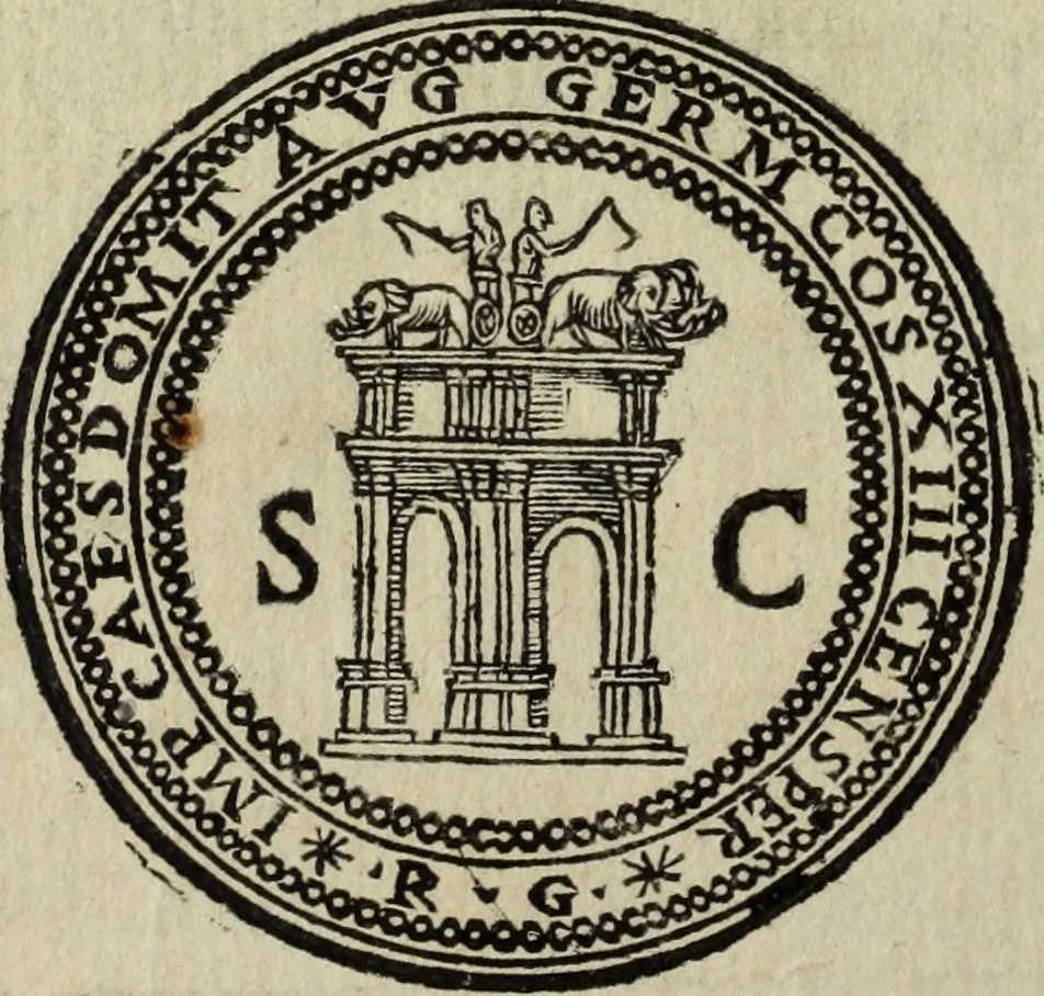An illustration from Roma vetus ac recens, vtriusque aedificiis ad eruditam cognitionem expositis, 1665, leaf 405