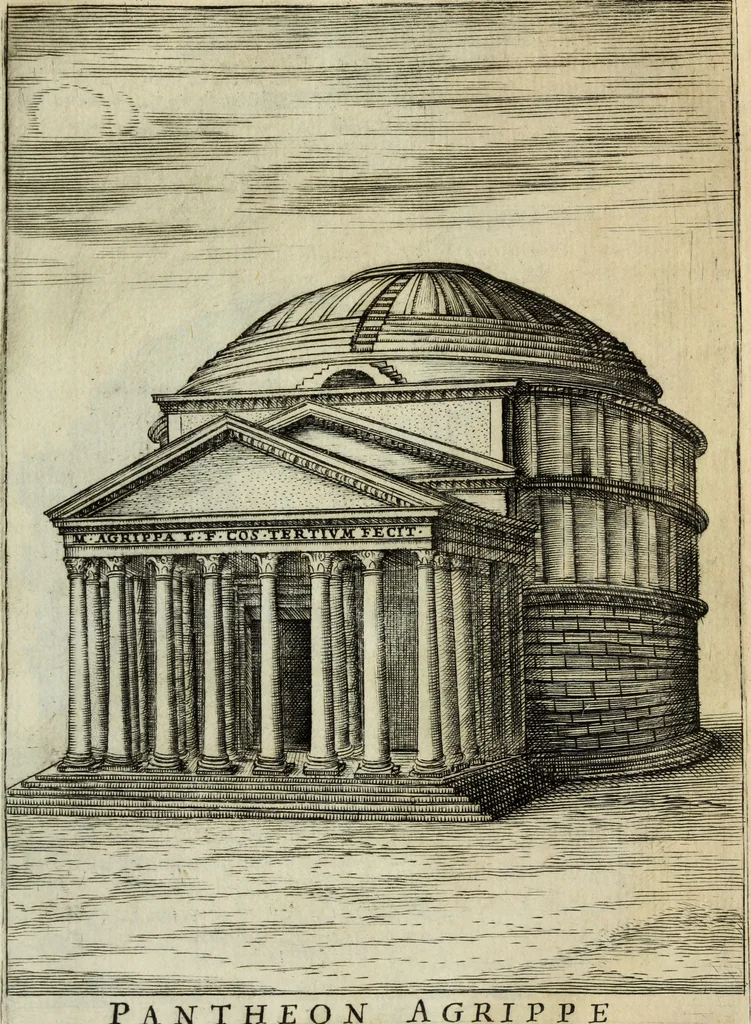 An illustration from Roma vetus ac recens, vtriusque aedificiis ad eruditam cognitionem expositis, 1665, leaf 412