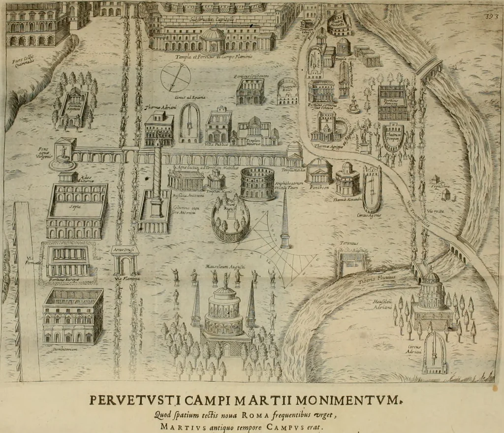 An illustration from Roma vetus ac recens, vtriusque aedificiis ad eruditam cognitionem expositis, 1665, leaf 417