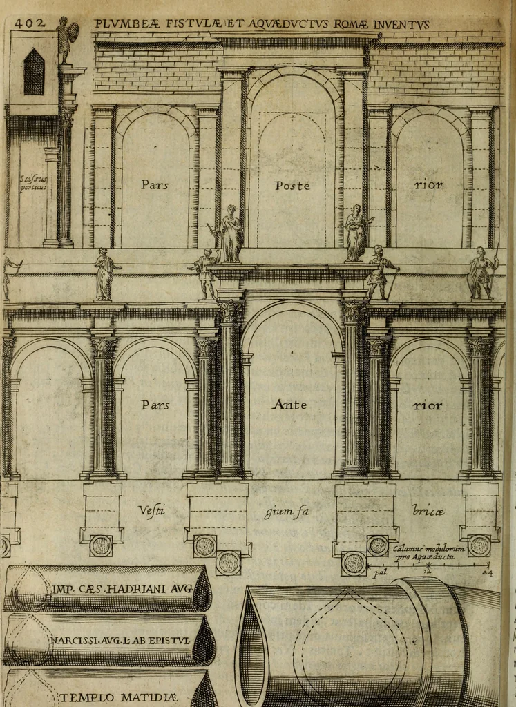 An illustration from Roma vetus ac recens, vtriusque aedificiis ad eruditam cognitionem expositis, 1665, leaf 427