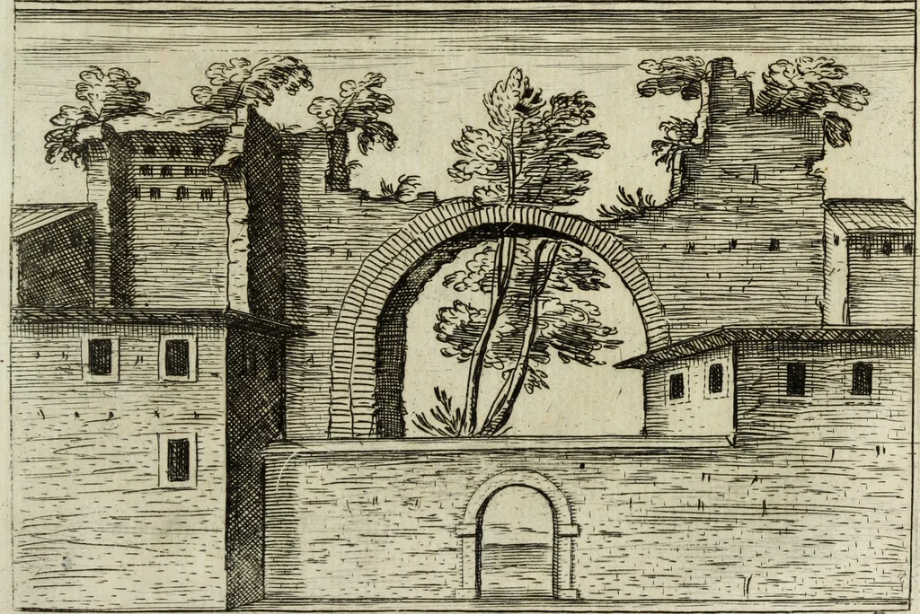 An illustration from Roma vetus ac recens, vtriusque aedificiis ad eruditam cognitionem expositis, 1665, leaf 454