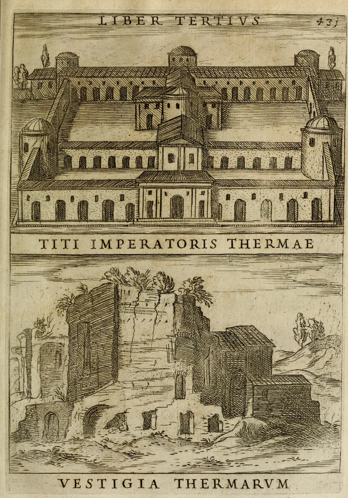 An illustration from Roma vetus ac recens, vtriusque aedificiis ad eruditam cognitionem expositis, 1665, leaf 456