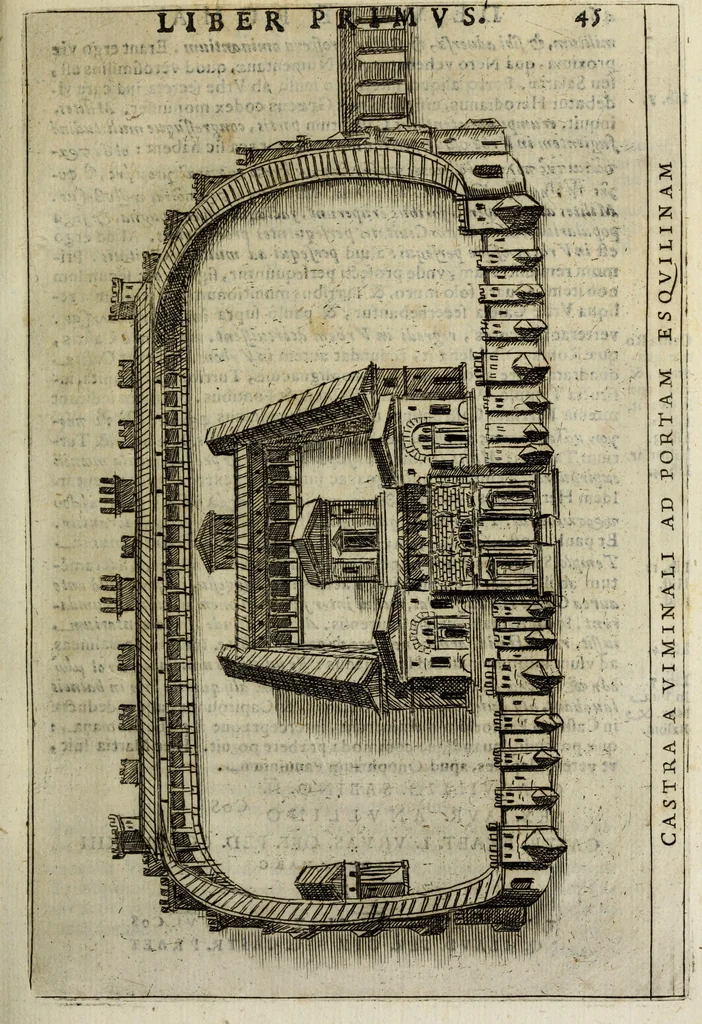An illustration from Roma vetus ac recens, vtriusque aedificiis ad eruditam cognitionem expositis, 1665, leaf 62