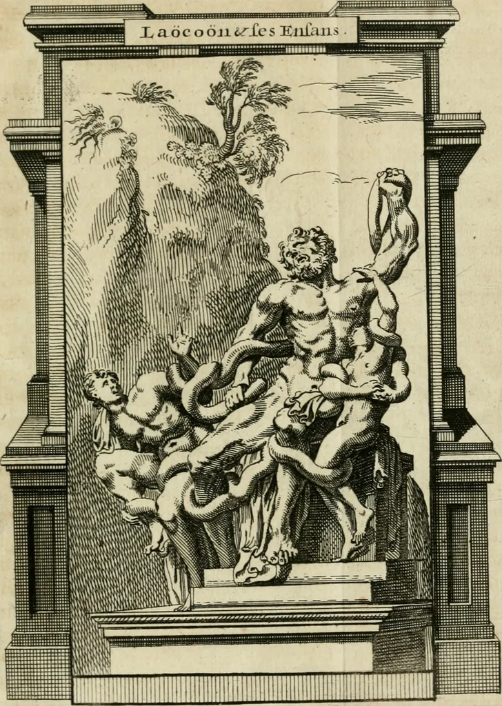 An illustration from Rome moderne : premiére ville de l'Europe : avec toutes ses magnificences et ses delices : nouvellement & très-exactement décrite ... : ce qui est suivi d'une description très-exacte du gouvernement & de l'Etat de Rome, aussi bien que des fonctions publiques du Pape & de tous ceux qui ont des emplois auprès de lui ... : le tout divisé en six tomes, 1713, leaf 554