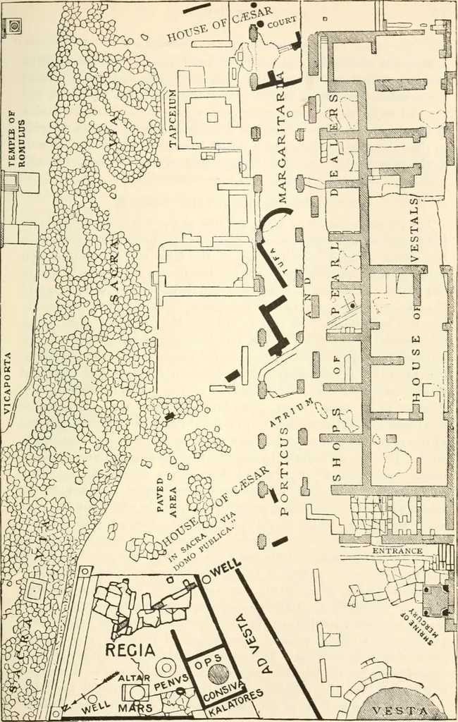 An illustration from Rambles in Rome; an archaeological and historical guide to the museums, galleries, villas, churches, and antiquities of Rome and the Campagna, 1911, leaf 106