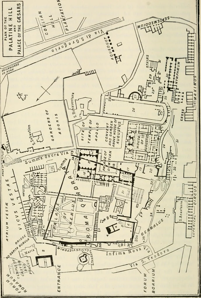 An illustration from Rambles in Rome; an archaeological and historical guide to the museums, galleries, villas, churches, and antiquities of Rome and the Campagna, 1911, leaf 127