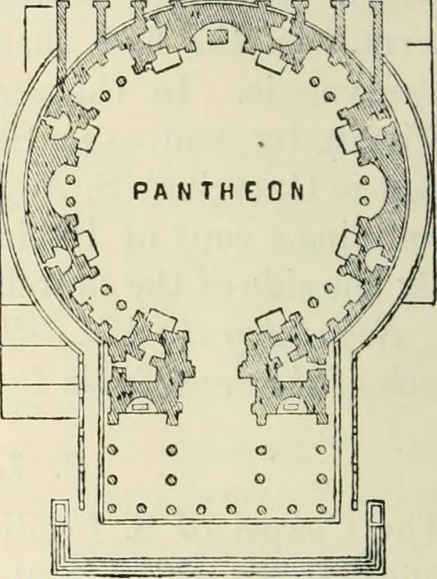 An illustration from Rambles in Rome; an archaeological and historical guide to the museums, galleries, villas, churches, and antiquities of Rome and the Campagna, 1911, leaf 191