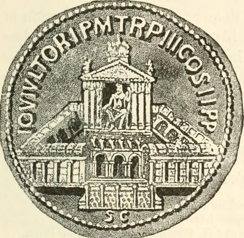 An illustration from Rambles in Rome; an archaeological and historical guide to the museums, galleries, villas, churches, and antiquities of Rome and the Campagna, 1911, leaf 192