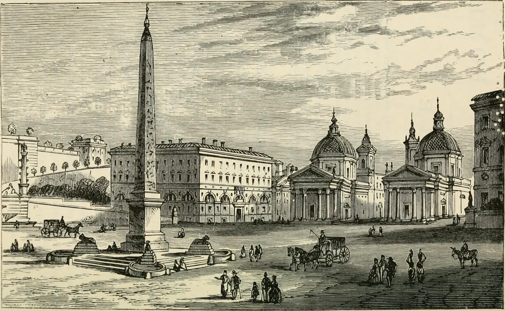 An illustration from Rambles in Rome; an archaeological and historical guide to the museums, galleries, villas, churches, and antiquities of Rome and the Campagna, 1911, leaf 33