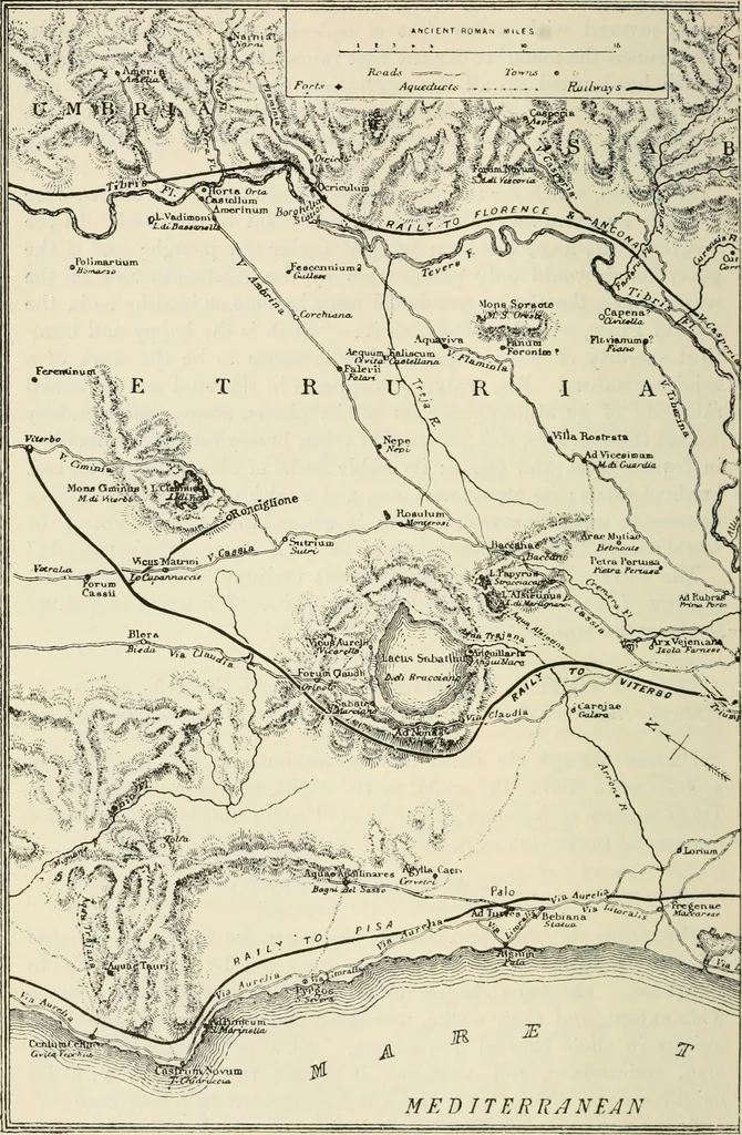 An illustration from Rambles in Rome; an archaeological and historical guide to the museums, galleries, villas, churches, and antiquities of Rome and the Campagna, 1911, leaf 341