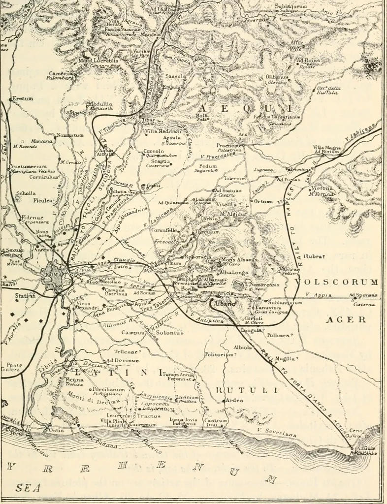 An illustration from Rambles in Rome; an archaeological and historical guide to the museums, galleries, villas, churches, and antiquities of Rome and the Campagna, 1911, leaf 342