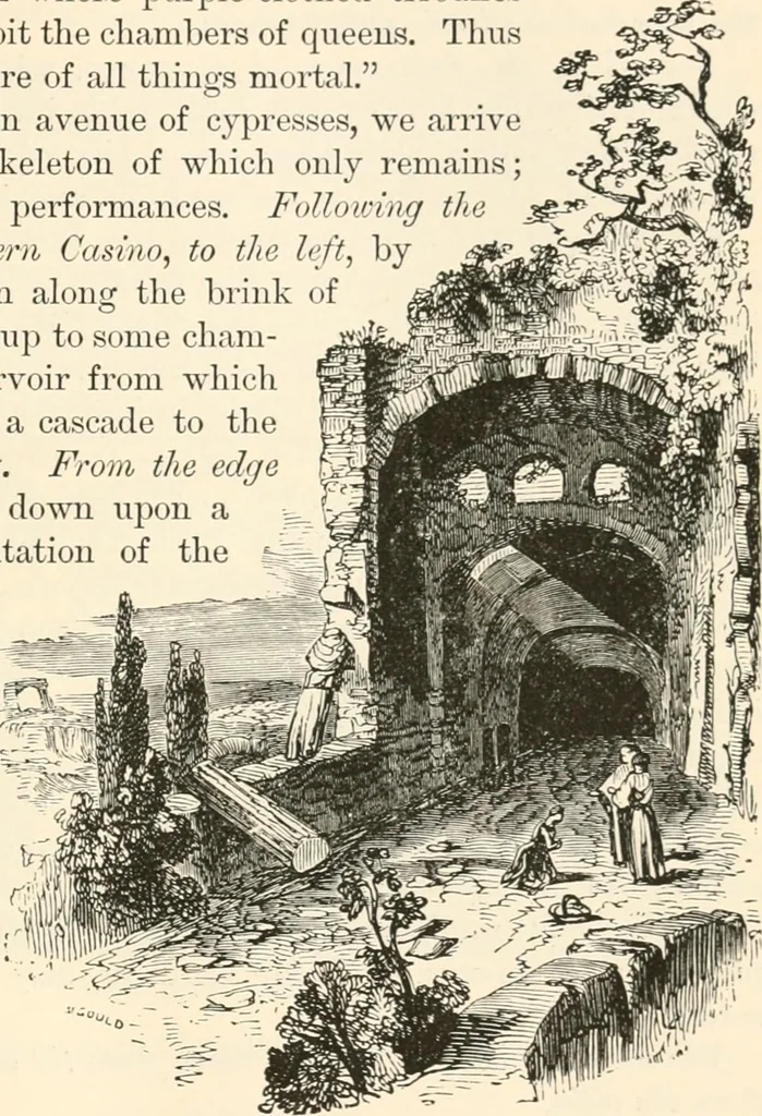 An illustration from Rambles in Rome; an archaeological and historical guide to the museums, galleries, villas, churches, and antiquities of Rome and the Campagna, 1911, leaf 366