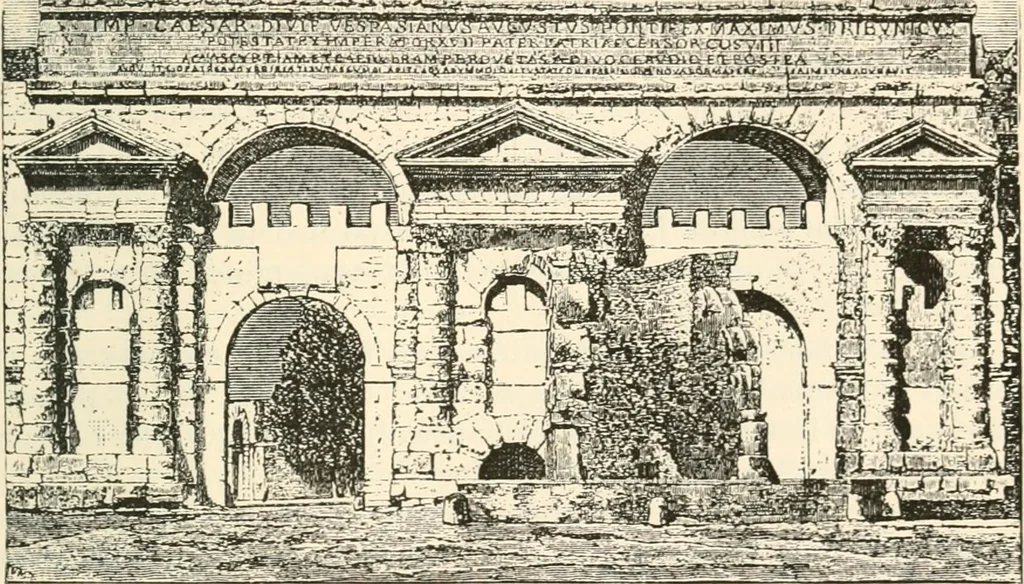 An illustration from Rambles in Rome; an archaeological and historical guide to the museums, galleries, villas, churches, and antiquities of Rome and the Campagna, 1911, leaf 368