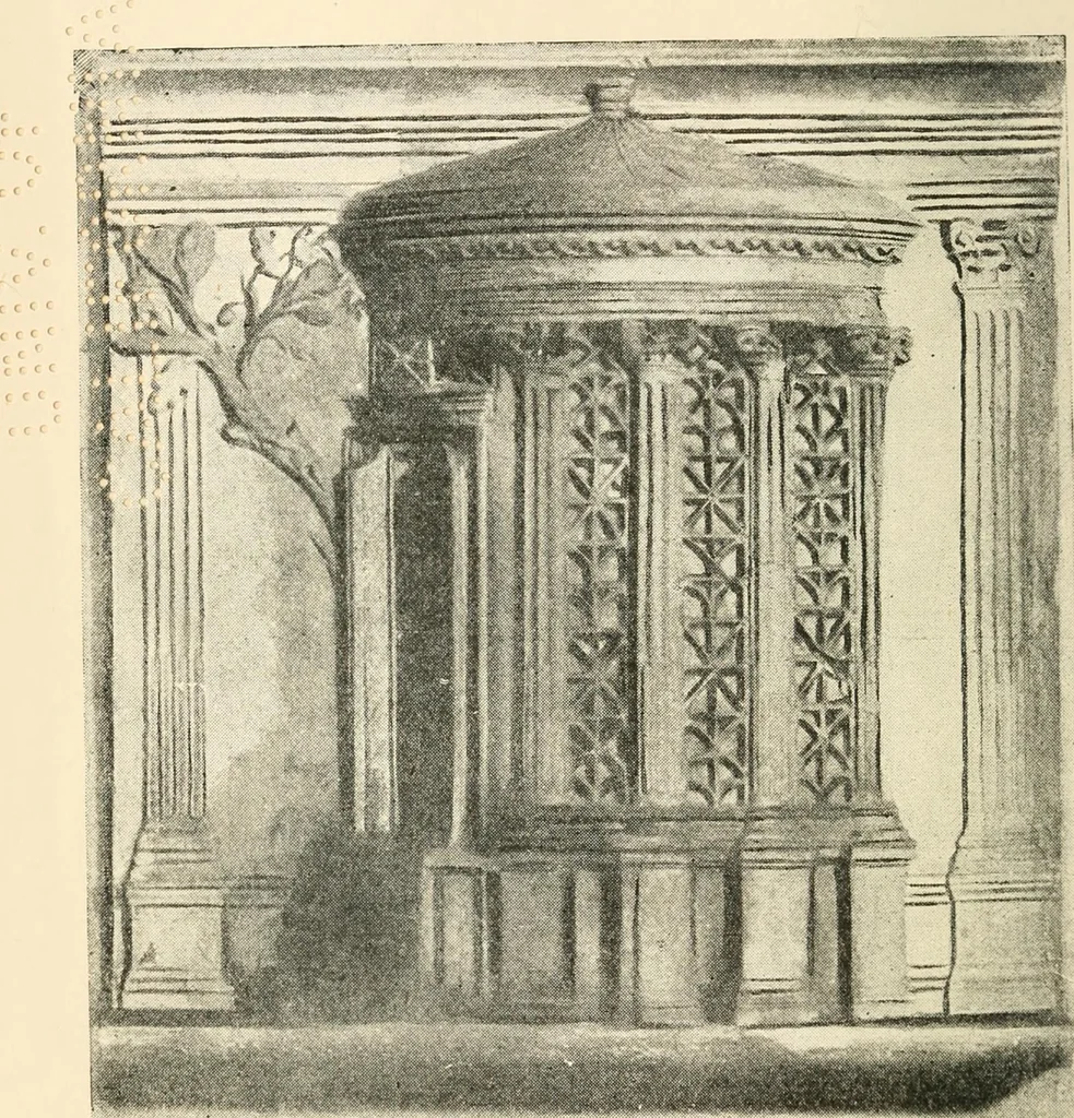 An illustration from Rambles in Rome; an archaeological and historical guide to the museums, galleries, villas, churches, and antiquities of Rome and the Campagna, 1911, leaf 5