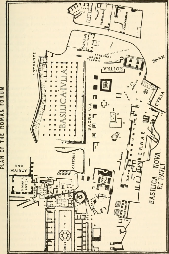 An illustration from Rambles in Rome; an archaeological and historical guide to the museums, galleries, villas, churches, and antiquities of Rome and the Campagna, 1911, leaf 50