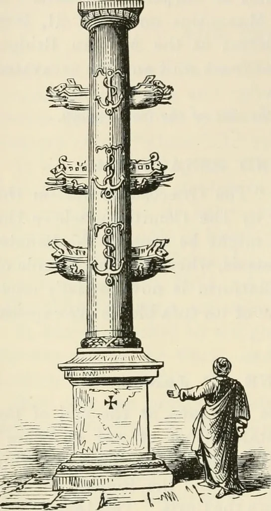 An illustration from Rambles in Rome; an archaeological and historical guide to the museums, galleries, villas, churches, and antiquities of Rome and the Campagna, 1911, leaf 59