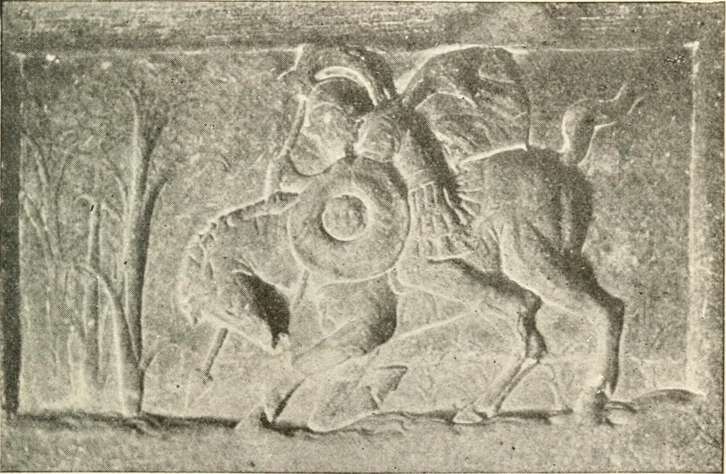 An illustration from Rambles in Rome; an archaeological and historical guide to the museums, galleries, villas, churches, and antiquities of Rome and the Campagna, 1911, leaf 74