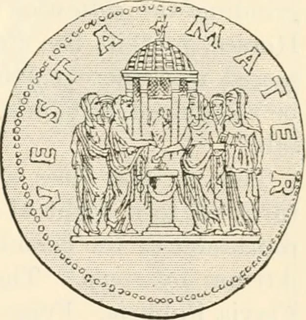 An illustration from Rambles in Rome; an archaeological and historical guide to the museums, galleries, villas, churches, and antiquities of Rome and the Campagna, 1911, leaf 96