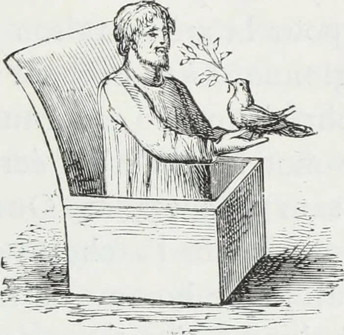 An illustration from Rome souterraine : resume des decouvertes de M. de Rossi dans les catacombes romaines, et en particulier dans le cimetiere de Calliste, 1872, leaf 344