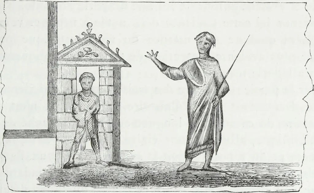 An illustration from Rome souterraine : resume des decouvertes de M. de Rossi dans les catacombes romaines, et en particulier dans le cimetiere de Calliste, 1872, leaf 376