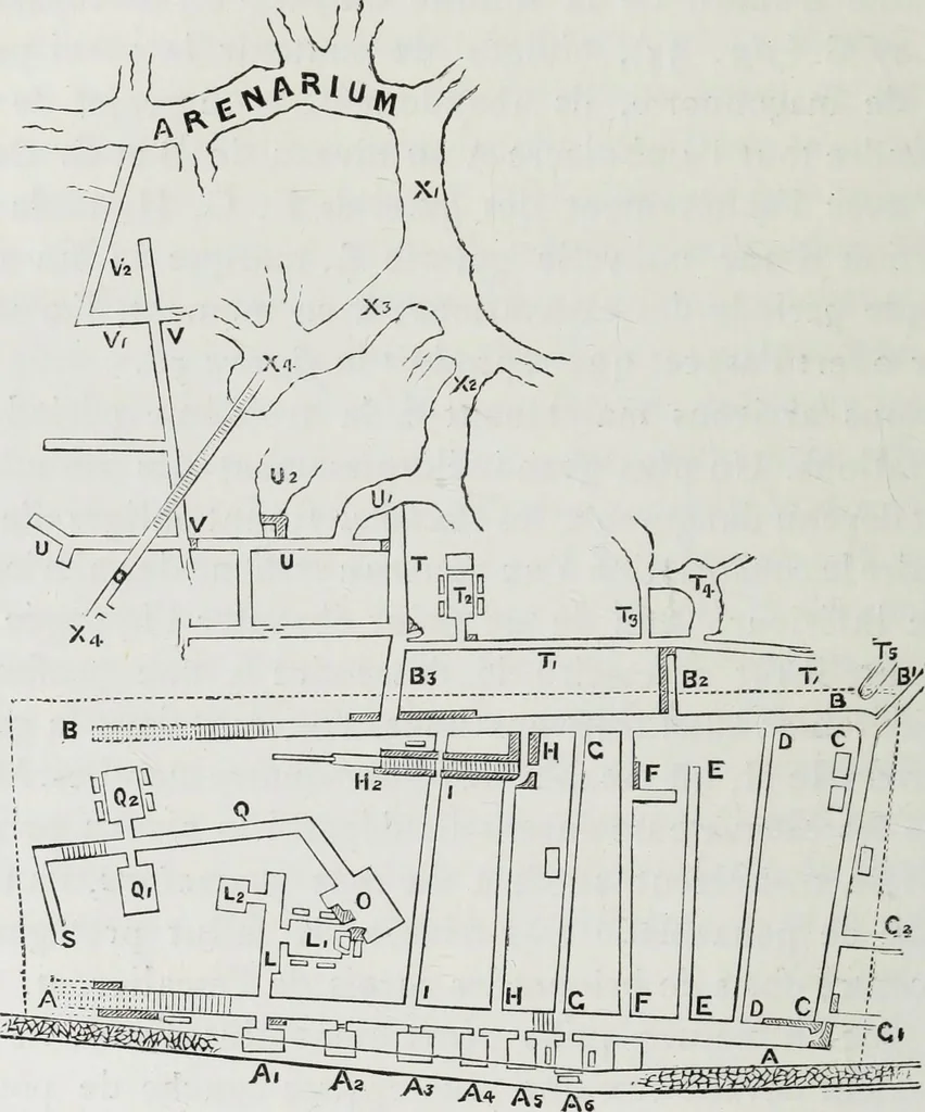 An illustration from Rome souterraine : resume des decouvertes de M. de Rossi dans les catacombes romaines, et en particulier dans le cimetiere de Calliste, 1872, leaf 459