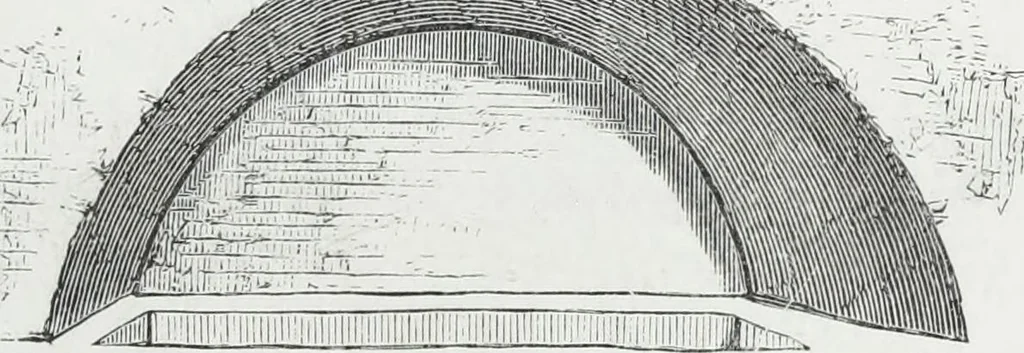 An illustration from Rome souterraine : resume des decouvertes de M. de Rossi dans les catacombes romaines, et en particulier dans le cimetiere de Calliste, 1872, leaf 68