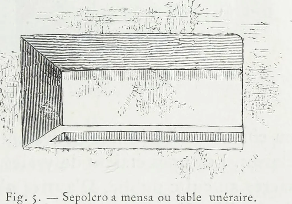 An illustration from Rome souterraine : resume des decouvertes de M. de Rossi dans les catacombes romaines, et en particulier dans le cimetiere de Calliste, 1872, leaf 68