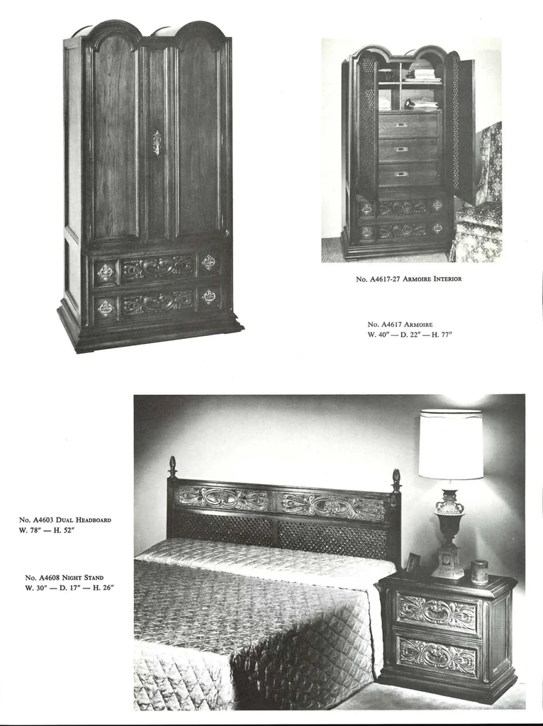An illustration from Romweber Mataro Furniture 1973, 1973, leaf 2