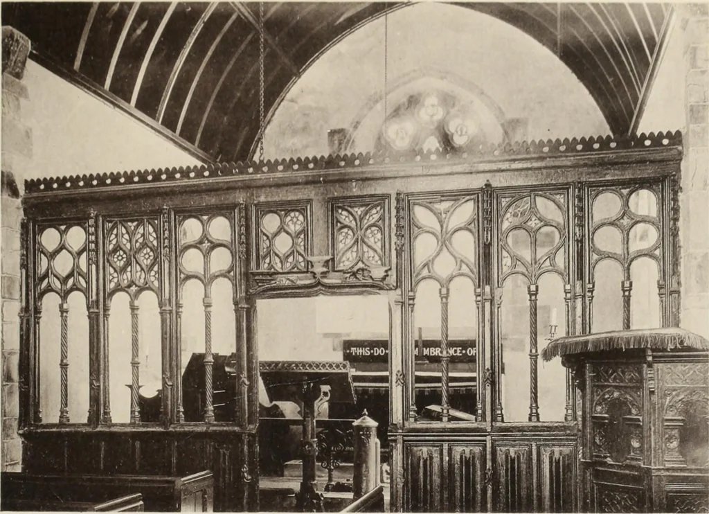 An illustration from Roodscreens and roodlofts, 1909, leaf 102
