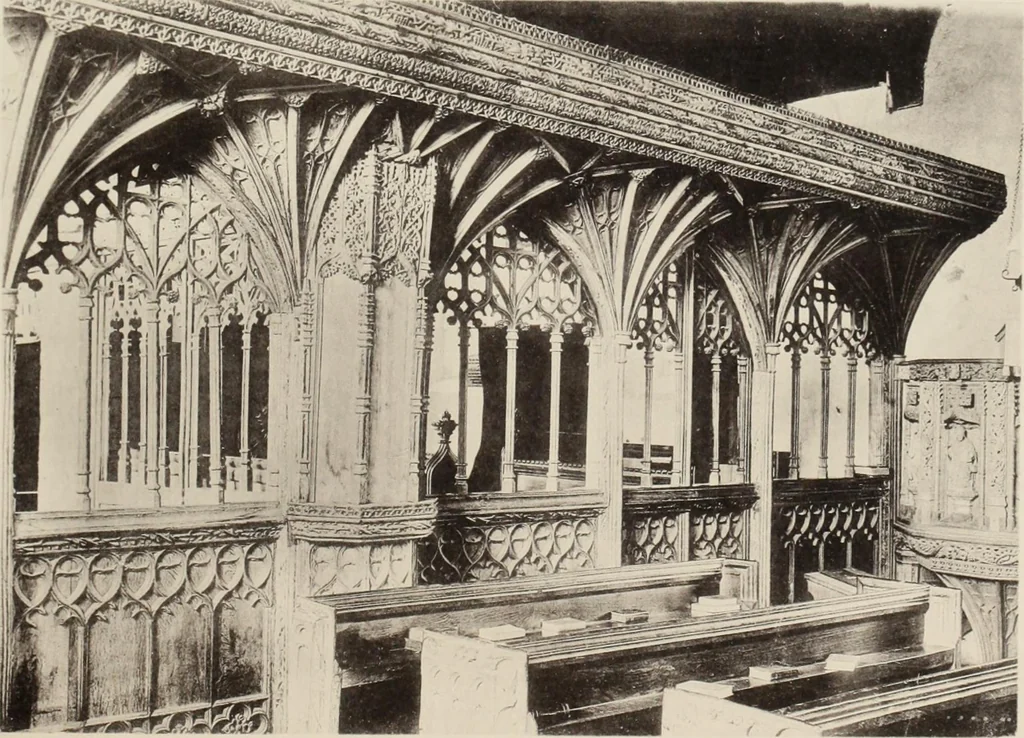 An illustration from Roodscreens and roodlofts, 1909, leaf 108