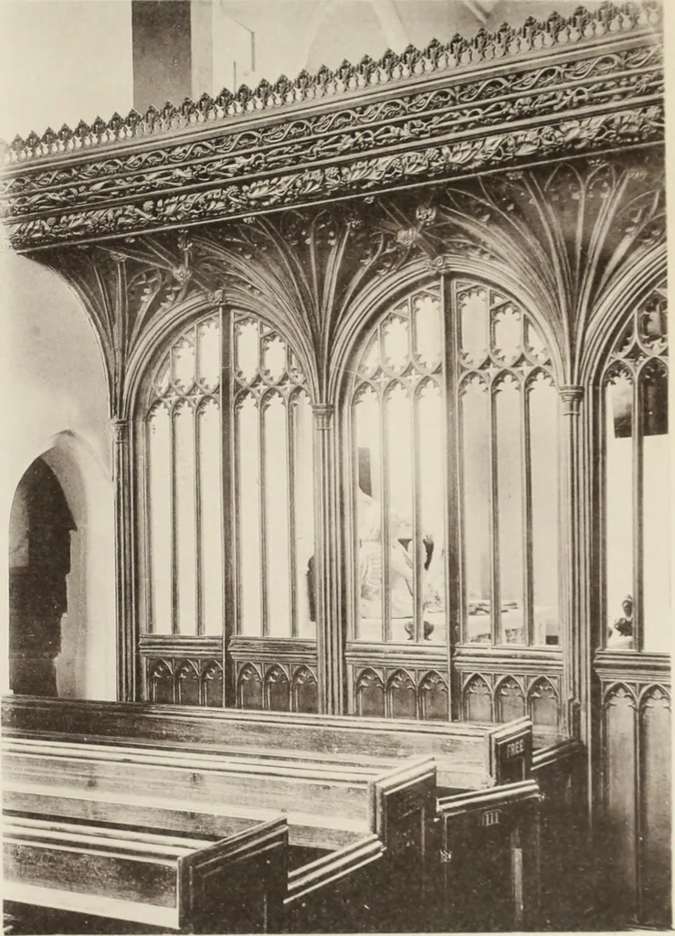 An illustration from Roodscreens and roodlofts, 1909, leaf 114