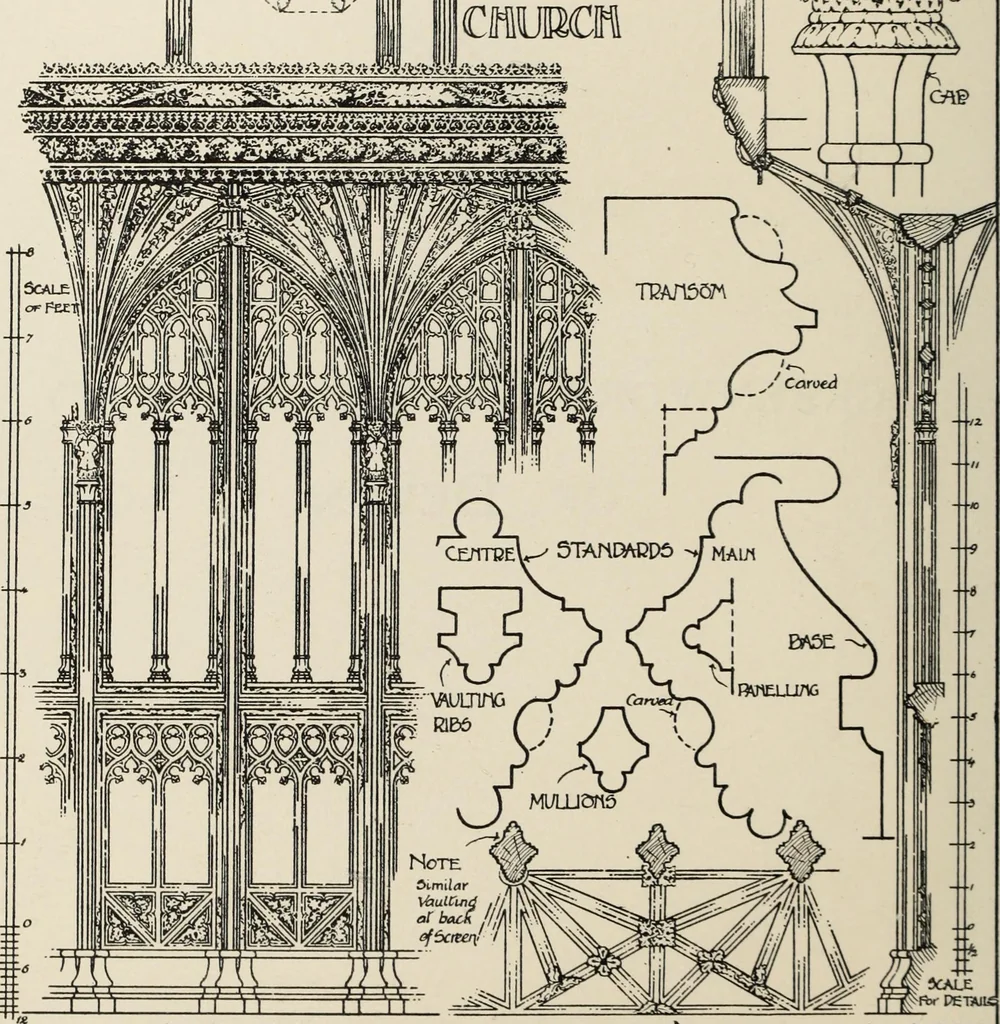 An illustration from Roodscreens and roodlofts, 1909, leaf 119
