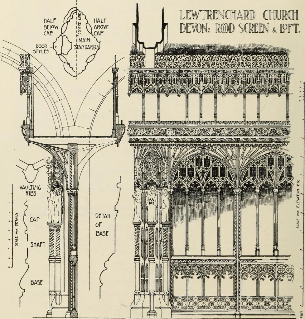 An illustration from Roodscreens and roodlofts, 1909, leaf 137