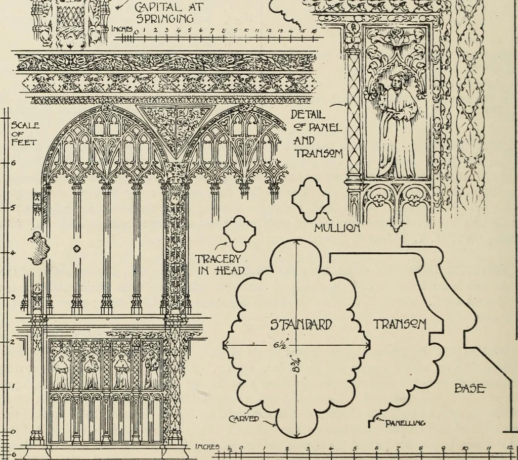 An illustration from Roodscreens and roodlofts, 1909, leaf 155