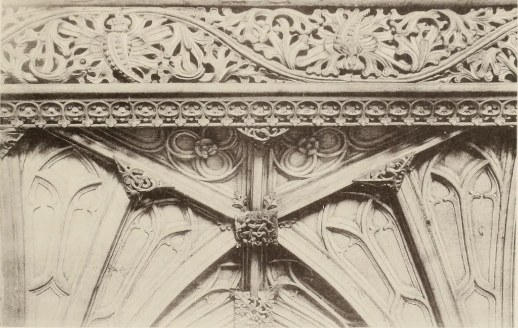 An illustration from Roodscreens and roodlofts, 1909, leaf 166