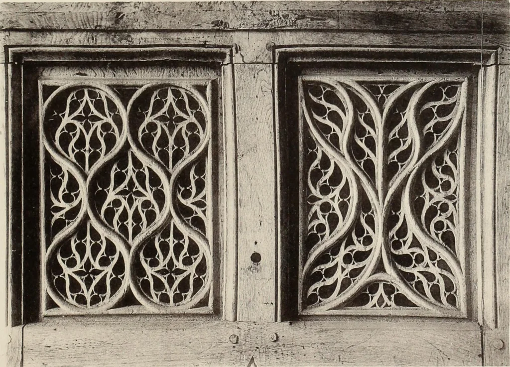 An illustration from Roodscreens and roodlofts, 1909, leaf 182