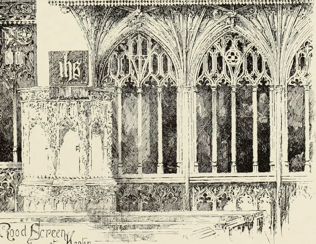 An illustration from Roodscreens and roodlofts, 1909, leaf 196