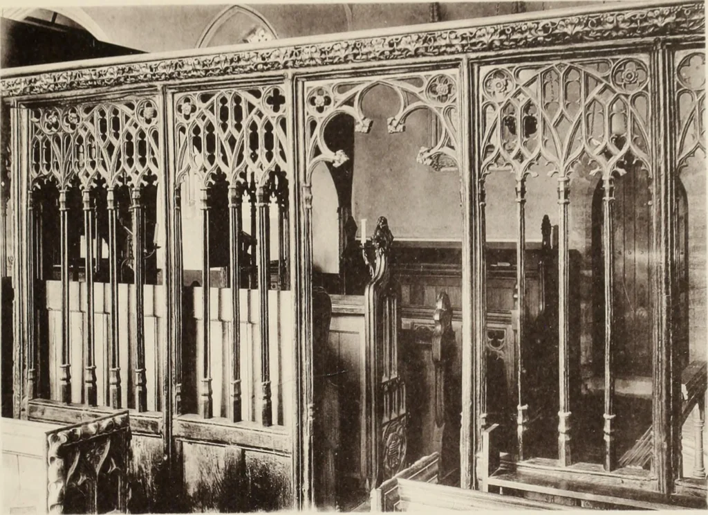 An illustration from Roodscreens and roodlofts, 1909, leaf 200