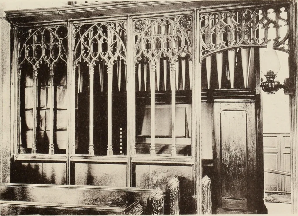 An illustration from Roodscreens and roodlofts, 1909, leaf 200
