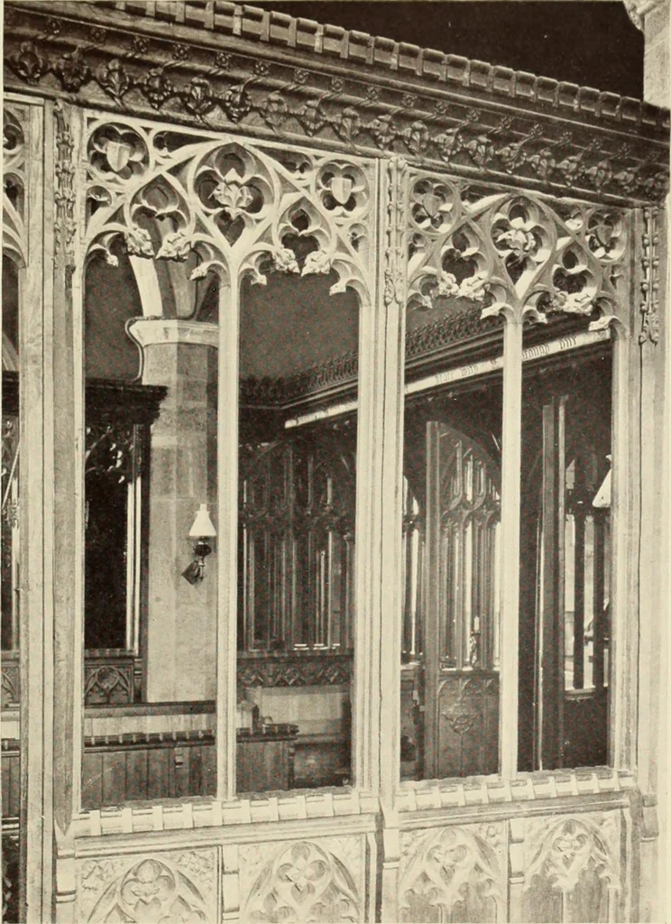 An illustration from Roodscreens and roodlofts, 1909, leaf 216