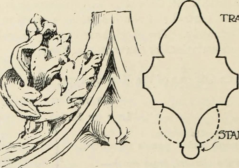 An illustration from Roodscreens and roodlofts, 1909, leaf 237
