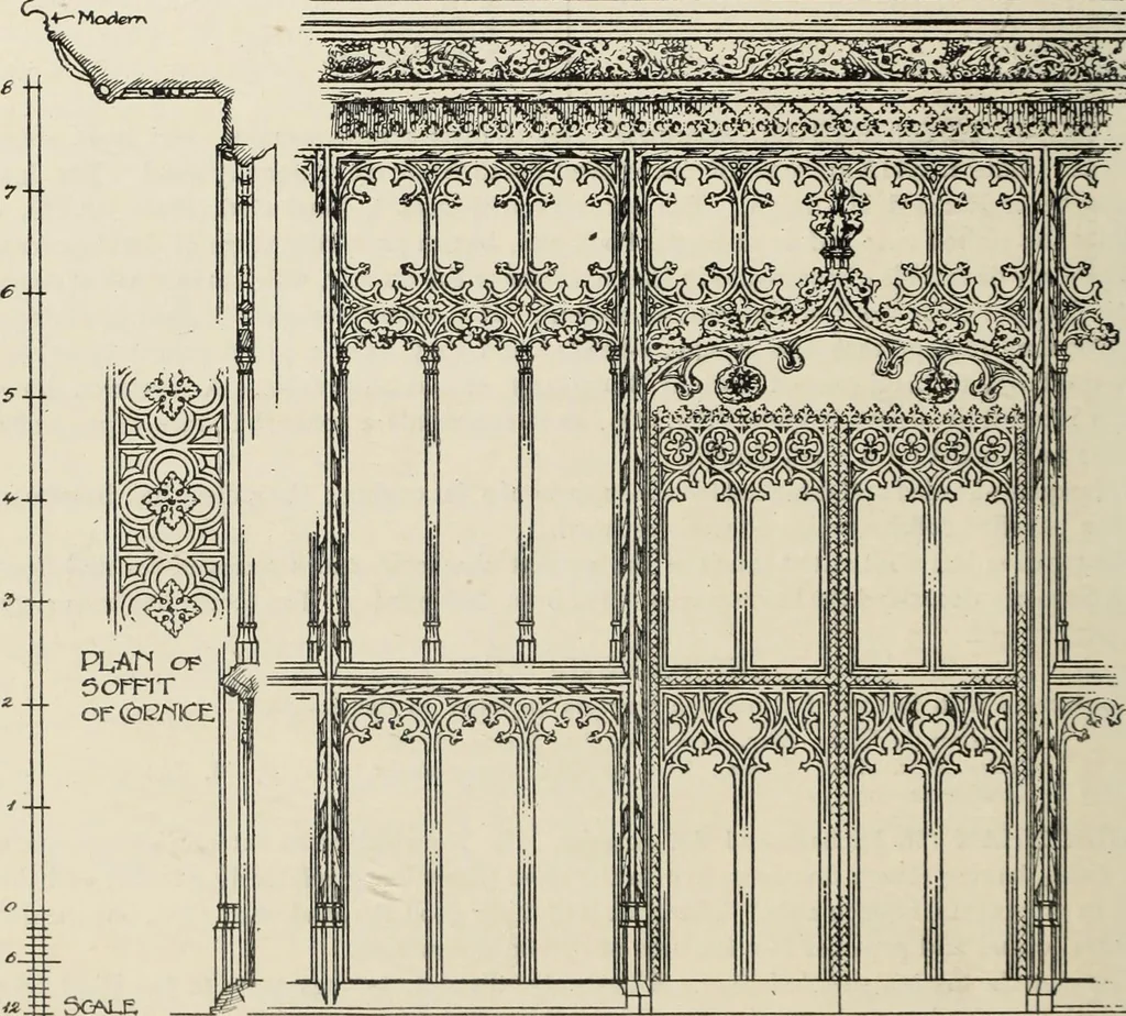 An illustration from Roodscreens and roodlofts, 1909, leaf 237