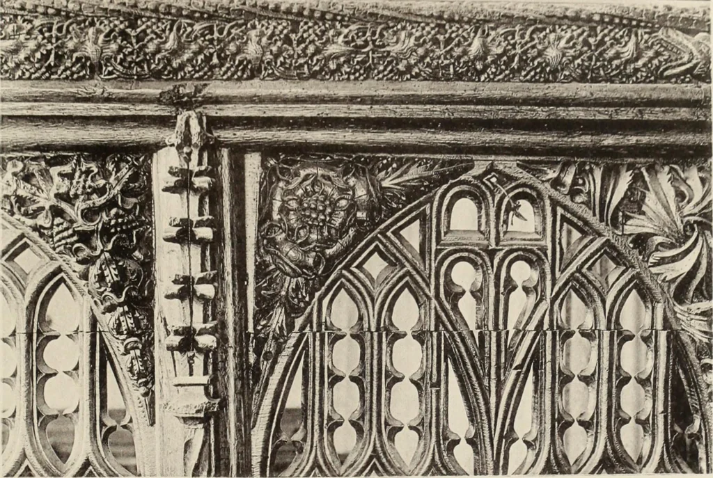 An illustration from Roodscreens and roodlofts, 1909, leaf 244