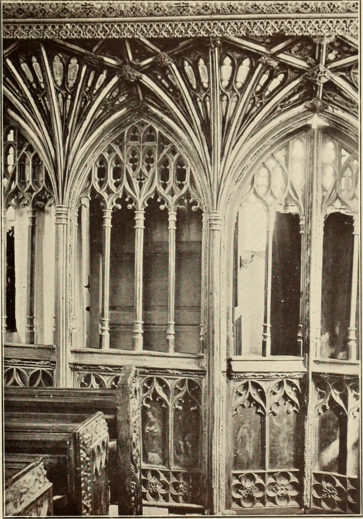 An illustration from Roodscreens and roodlofts, 1909, leaf 250