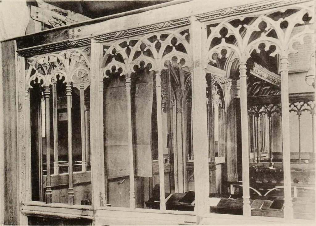 An illustration from Roodscreens and roodlofts, 1909, leaf 256