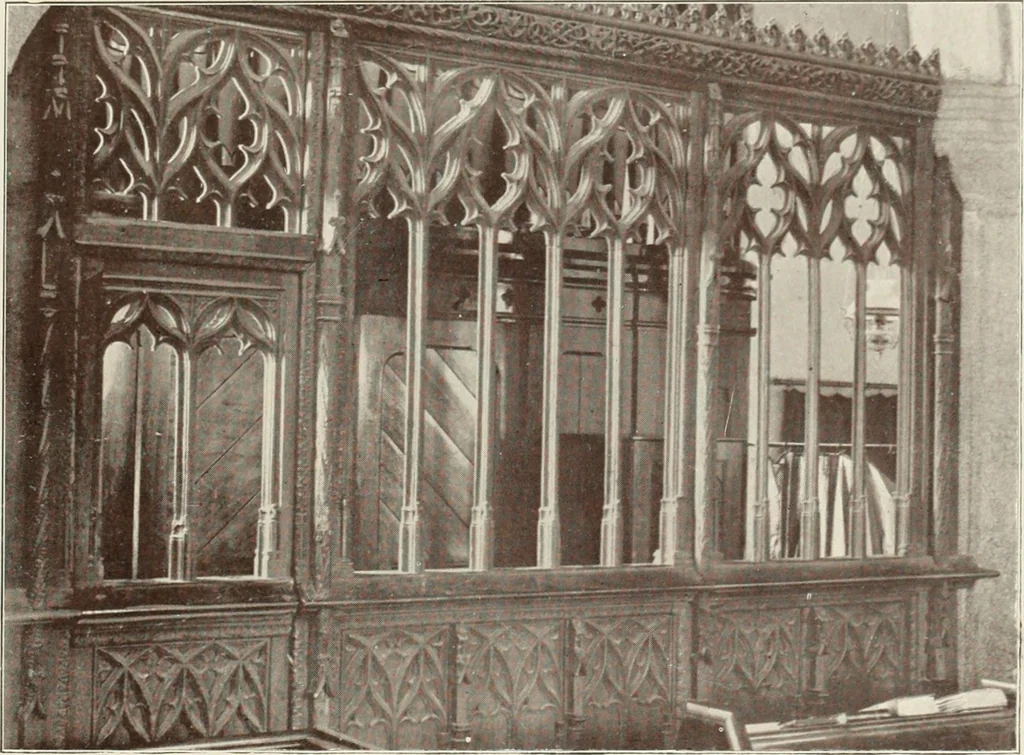 An illustration from Roodscreens and roodlofts, 1909, leaf 260