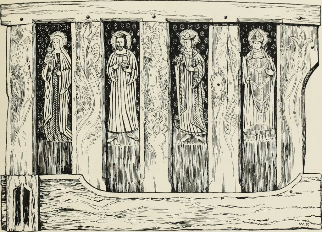An illustration from Roodscreens and roodlofts, 1909, leaf 28