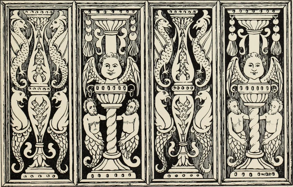 An illustration from Roodscreens and roodlofts, 1909, leaf 32